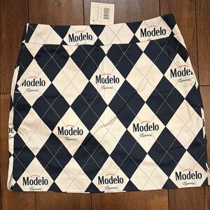 Loudmouth Modelo Navy and White Golf Skirt
